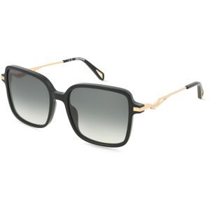 DE RIGO Vision D.A.CH. GmbH Zadig & Voltaire SZV466S Damen-Sonnenbrille Vollrand Quadratisch Kunststoff-Gestell, Schwarz