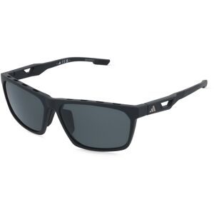 Marcolin Deutschland GmbH adidas SP0101 Herren-Sonnenbrille Vollrand Eckig Kunststoff-Gestell, Schwarz