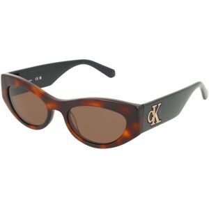 Marchon Germany GmbH Calvin Klein CKJ24626S Damen-Sonnenbrille Vollrand Butterfly Acetat-Gestell, Havanna