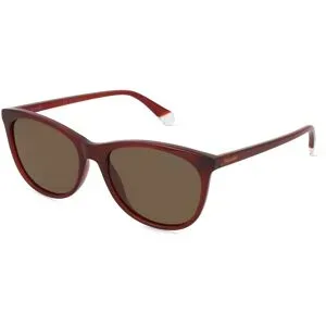 Safilo GmbH Polaroid PLD 4161/S Damen-Sonnenbrille Vollrand Cat Eye Kunststoff-Gestell, Rot