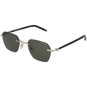 Kering Eyewear Spa Montblanc MB0270S Herren-Sonnenbrille Randlos Eckig Metall-Gestell, Gold