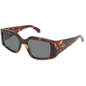 Marchon Germany GmbH Ferragamo SF1101S Unisex-Sonnenbrille Vollrand Eckig Acetat-Gestell, Havanna
