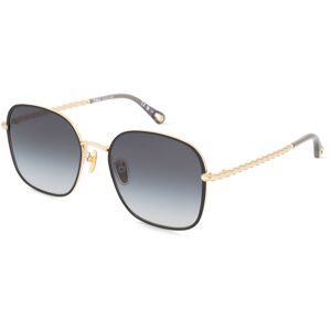 Kering Eyewear Spa Chloé CH0255SK Unisex-Sonnenbrille Vollrand Eckig Metall-Gestell, Gold