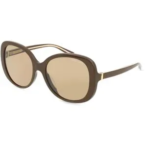 Luxottica Fashion Brillen Vertriebs GmbH Giorgio Armani AR8229U Damen-Sonnenbrille Vollrand Rund Acetat-Gestell, Braun