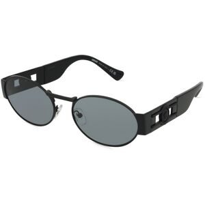 Luxottica Fashion Brillen Vertriebs GmbH Versace VE2264 Unisex-Sonnenbrille Vollrand Oval Edelstahl-Gestell, Schwarz