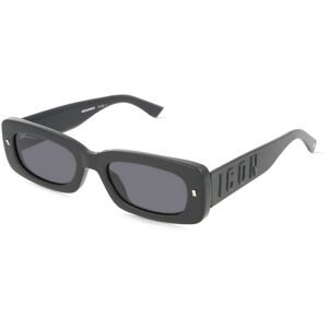 Safilo GmbH Dsquared2 207425 Unisex-Sonnenbrille Vollrand Eckig Propionat-Gestell, Schwarz