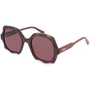 Kering Eyewear Spa Chloé CH0226S Unisex-Sonnenbrille Vollrand Eckig Acetat-Gestell, Lila