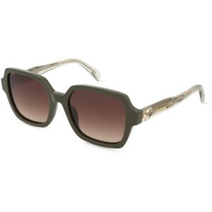 DE RIGO Vision D.A.CH. GmbH Zadig & Voltaire SZV473 Damen-Sonnenbrille Vollrand Geometrisch Kunststoff-Gestell, Grün