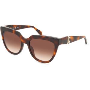 DE RIGO Vision D.A.CH. GmbH Just Cavalli SJC105 Damen-Sonnenbrille Vollrand Butterfly Acetat-Gestell, Havanna