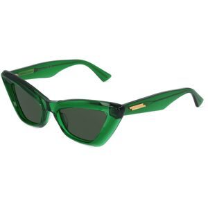 Kering Eyewear Spa Bottega Veneta BV1101S Unisex-Sonnenbrille Vollrand Butterfly Kunststoff-Gestell, Grün
