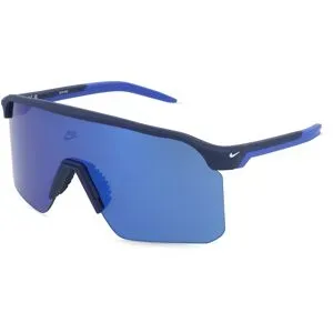 Marchon Germany GmbH Nike NIKE EXPEDITION SHIELD N IU4705X Herren-Sonnenbrille Halbrand Monoscheibe Kunststoff-Gestell, Blau