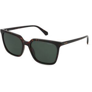 Safilo GmbH Polaroid PLD 4163/S Damen-Sonnenbrille Vollrand Quadratisch Kunststoff-Gestell, Havanna