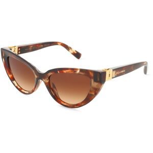 Luxottica Fashion Brillen Vertriebs GmbH Dolce&Gabbana DG4497 Damen-Sonnenbrille Vollrand Cat Eye Acetat-Gestell, Havanna
