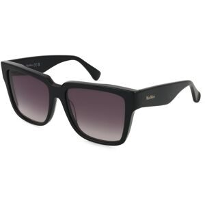Marcolin Deutschland GmbH Max Mara MM0078 Unisex-Sonnenbrille Vollrand Quadratisch Acetat-Gestell, Schwarz