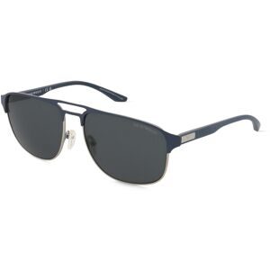 Luxottica Fashion Brillen Vertriebs GmbH Emporio Armani EA2144 Herren-Sonnenbrille Vollrand Pilot Metall-Gestell, Silber