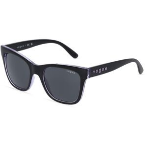 Luxottica Fashion Brillen Vertriebs GmbH Vogue eyewear VO5428S Damen-Sonnenbrille Vollrand Cat Eye Acetat-Gestell, Schwarz