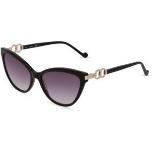 Marchon Germany GmbH Liu Jo LJ755S Damen-Sonnenbrille Vollrand Butterfly Kunststoff-Gestell, Schwarz