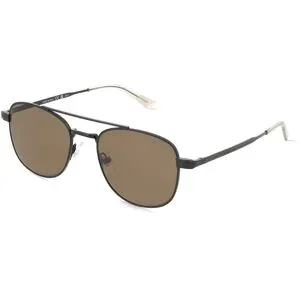 Kering Eyewear Spa Montblanc MB0363S Unisex-Sonnenbrille Vollrand Pilot Metall-Gestell, Schwarz