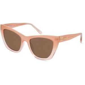 Safilo GmbH Moschino MOL070/S Damen-Sonnenbrille Vollrand Butterfly Kunststoff-Gestell, Beige