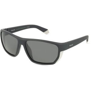 Safilo GmbH Polaroid PLD 7057/S Herren-Sonnenbrille Vollrand Eckig Kunststoff-Gestell, Schwarz