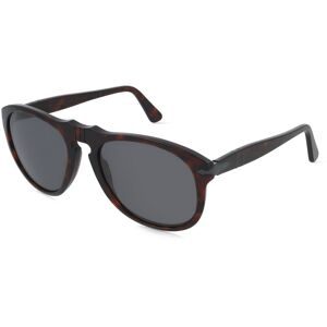Luxottica Fashion Brillen Vertriebs GmbH Persol 0PO0649NE Unisex-Sonnenbrille Vollrand Pilot Acetat-Gestell, Havanna