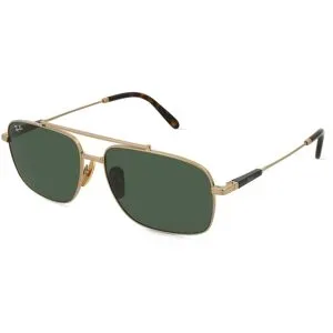 Luxottica Fashion Brillen Vertriebs GmbH Ray-Ban RB8096 Unisex-Sonnenbrille Vollrand Quadratisch Titan-Gestell, Gold
