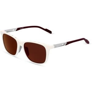 Marcolin Deutschland GmbH Adidas SP0051 Unisex-Sonnenbrille Vollrand Quadratisch Kunststoff-Gestell, Weiß