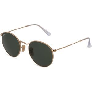 Luxottica Fashion Brillen Vertriebs GmbH Ray-Ban RB 3447 ROUND METAL Herren-Sonnenbrille Vollrand Rund Metall-Gestell, Gold