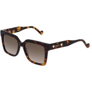 Marchon Germany GmbH Liu Jo LJ771S Unisex-Sonnenbrille Vollrand Butterfly Kunststoff-Gestell, Havanna