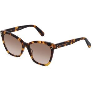 Thélios Stella McCartney SC40035I Damen-Sonnenbrille Vollrand Butterfly Acetat-Gestell, Havanna