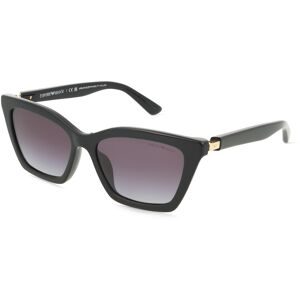 Luxottica Fashion Brillen Vertriebs GmbH Emporio Armani EA4250U Damen-Sonnenbrille Vollrand Butterfly Acetat-Gestell, Schwarz
