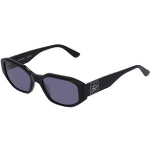 Marchon Germany GmbH Karl Lagerfeld KL6073S Damen-Sonnenbrille Vollrand Quadratisch Kunststoff-Gestell, Schwarz