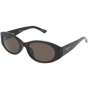 Kering Eyewear Spa Balenciaga BB0369SK Damen-Sonnenbrille Vollrand Oval Acetat-Gestell, Schwarz
