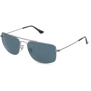 Luxottica Fashion Brillen Vertriebs GmbH Ray-Ban RB3779 EXPLORER 3 Unisex-Sonnenbrille Vollrand Quadratisch Metall-Gestell, Grau