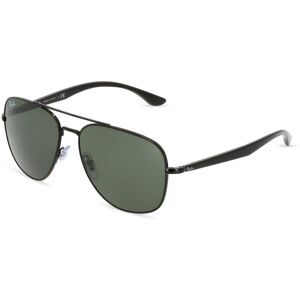 Luxottica Fashion Brillen Vertriebs GmbH Ray-Ban RB 3683 Unisex-Sonnenbrille Vollrand Quadratisch Metall-Gestell, Schwarz
