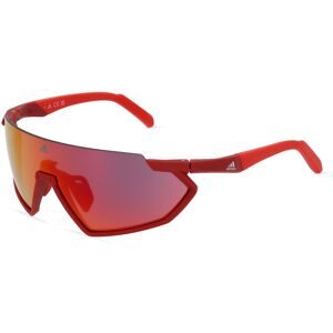Marcolin Deutschland GmbH Adidas SP0041 Unisex-Sonnenbrille Vollrand Monoscheibe Kunststoff-Gestell, Rot