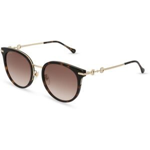 Kering Eyewear Spa Gucci GG1015SK Damen-Sonnenbrille Vollrand Panto Kunststoff-Gestell, Havanna