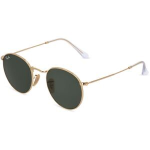 Luxottica Fashion Brillen Vertriebs GmbH Ray-Ban RB 3447N ROUND METAL Herren-Sonnenbrille Vollrand Rund Metall-Gestell, Gold