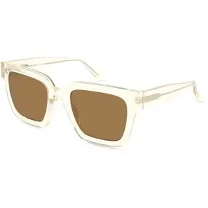 Suncute Industries Co., Ltd. Fielmann MC 622 SUN FA JOY Damen-Sonnenbrille Vollrand Quadratisch Acetat Extrudiert-Gestell, Gelb