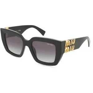 Luxottica Fashion Brillen Vertriebs GmbH Miu Miu 0MU B05S Damen-Sonnenbrille Vollrand Quadratisch Acetat-Gestell, Schwarz