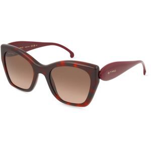 Safilo GmbH Etro 0084/S Damen-Sonnenbrille Vollrand Eckig Acetat-Gestell, Rot