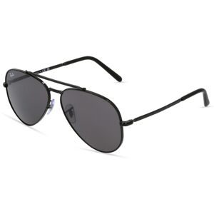 Luxottica Fashion Brillen Vertriebs GmbH Ray-Ban RB 3625 NEW AVIATOR Unisex-Sonnenbrille Vollrand Pilot Metall-Gestell, Schwarz
