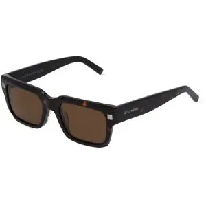 Thélios GIVENCHY GV40039U Unisex-Sonnenbrille Vollrand Quadratisch Kunststoff-Gestell, Havanna