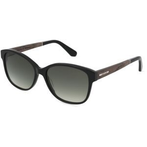 Masterdis Woodfellas 10767 ROSENAU Unisex-Sonnenbrille Vollrand Butterfly Kunststoff-Gestell, Schwarz