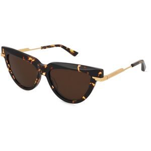 Kering Eyewear Spa Bottega Veneta BV1265S Unisex-Sonnenbrille Vollrand Butterfly Acetat-Gestell, Havanna