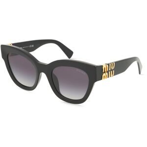Luxottica Fashion Brillen Vertriebs GmbH Miu Miu MU01YS Damen-Sonnenbrille Vollrand Quadratisch Acetat-Gestell, Schwarz