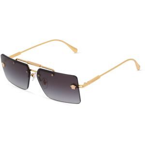 Luxottica Fashion Brillen Vertriebs GmbH Versace VE2245 Damen-Sonnenbrille Randlos Quadratisch Metall-Gestell, Gold