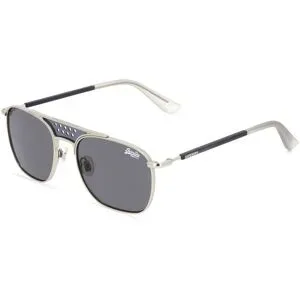 Eschenbach Optik GmbH Superdry TROPHY Damen-Sonnenbrille Vollrand Quadratisch Kunststoff-Gestell, Silber