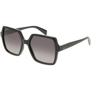Marchon Germany GmbH Liu Jo LJ824S Damen-Sonnenbrille Vollrand Quadratisch Kunststoff-Gestell, Schwarz