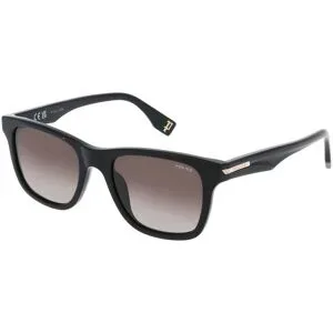 DE RIGO Vision D.A.CH. GmbH Police SPLU68 Herren-Sonnenbrille Vollrand Quadratisch Kunststoff-Gestell, Schwarz
